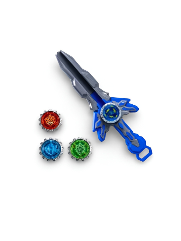 Supreme Sword Top Launcher & Battle Tops Blue NX16549.