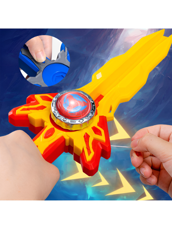 Supreme Sword Top Launcher & Battle Tops Blue NX16549.