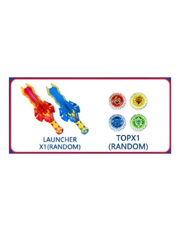 Supreme Sword Top Launcher & Battle Tops Blue NX16549.