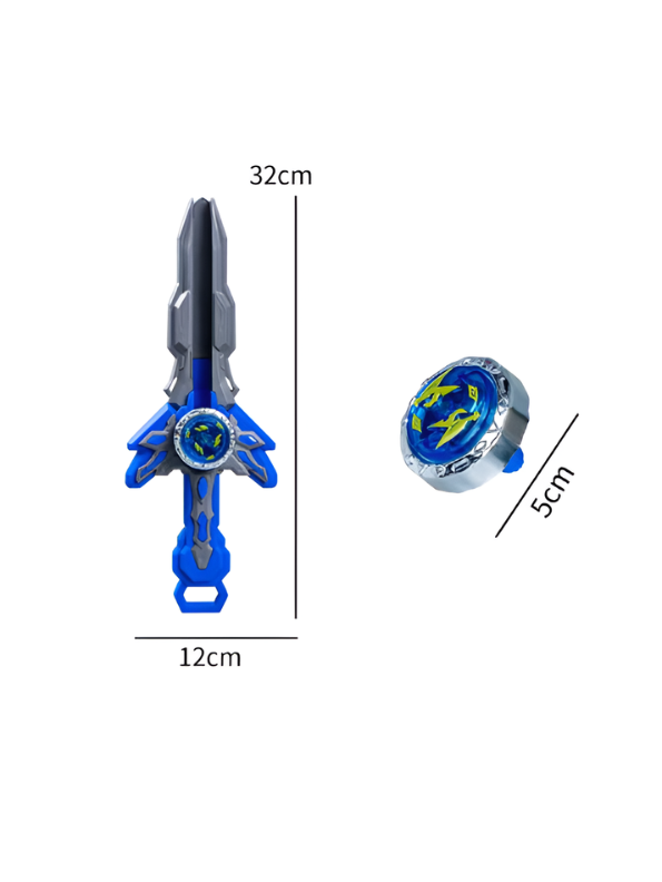 Supreme Sword Top Launcher & Battle Tops Blue NX16549.