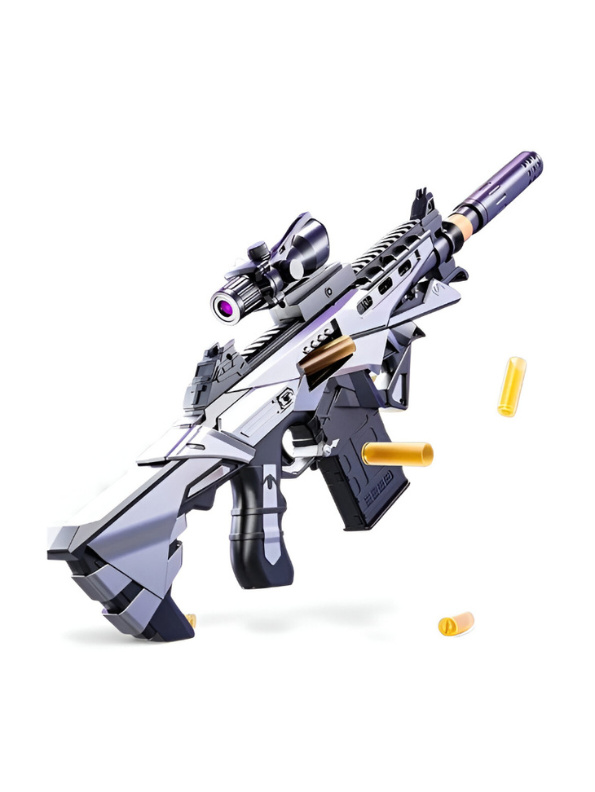 Surge Gun – Soft Bullet Blaster Kit with Scope, Silencer and 24 Foam Darts LMI15934.