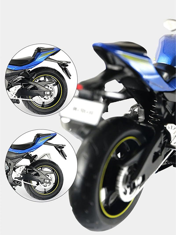 Suzuki GSX-250R Motorcycle 1:24 Scale Diecast Model - Blue Metal Collectible | TV-O-24