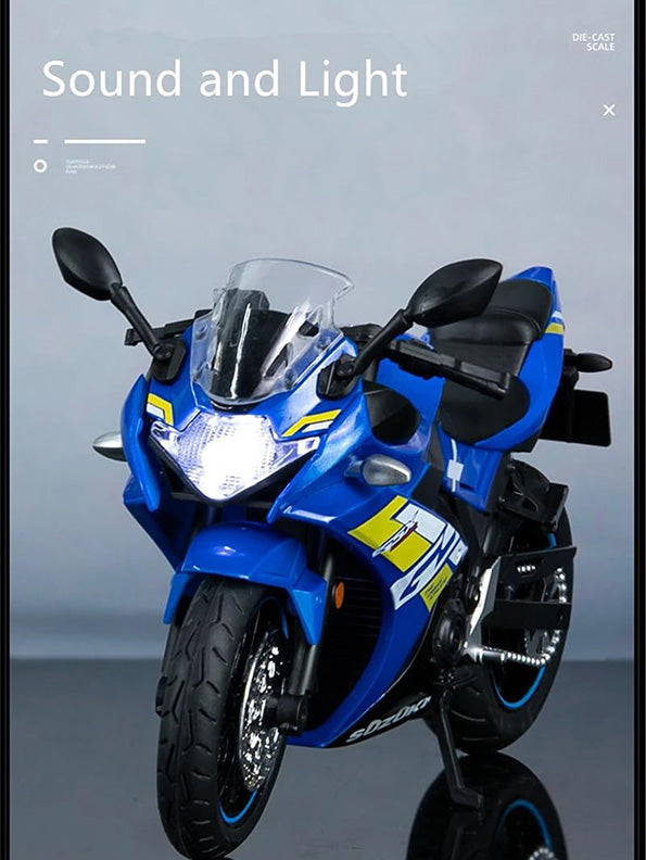 Suzuki GSX-250R Motorcycle 1:24 Scale Diecast Model - Blue Metal Collectible | TV-O-24