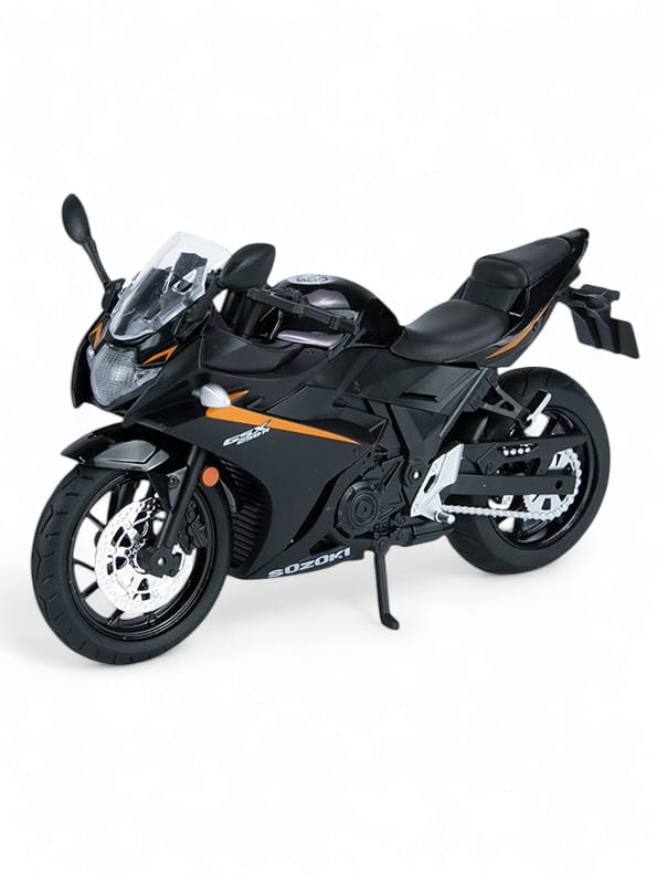 Buy Black Suzuki GSX-250R Metal Model Diecast Bike - Scale 1:12 with Acrylic Transparent Box - TV-O-24 | Collectible Motorcycle Replica