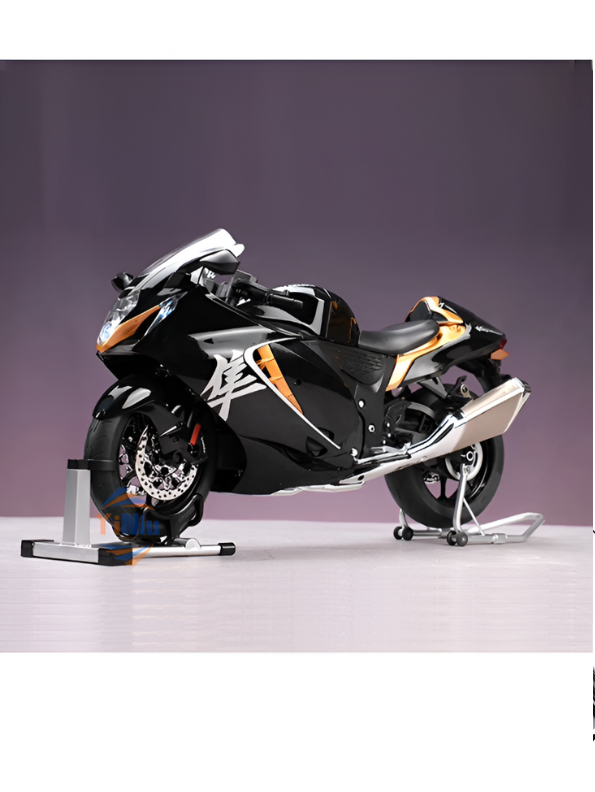 Suzuki Hayabusa GSX 1/6 Diecast Bike – Spray Feather, Collector’s Stand & Key Replica TV5904.