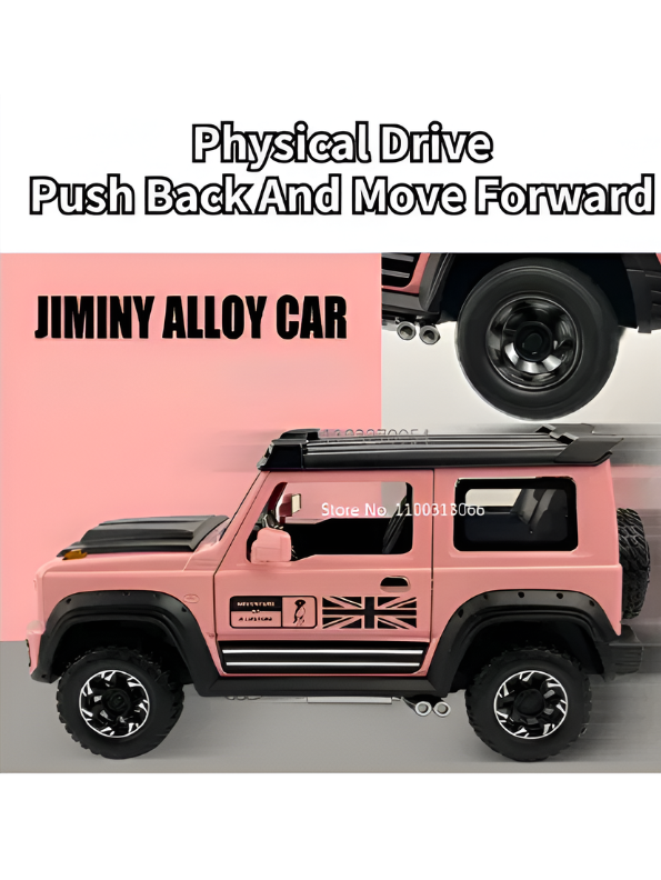 Suzuki Jimny 1:24 Scale Alloy Diecast Model Car with Dual Mist Spray Effect Green LMI15473.