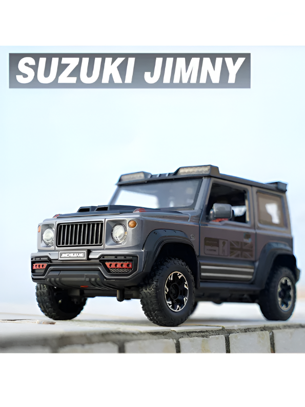 Suzuki Jimny 1:24 Scale Alloy Diecast Model Car with Dual Mist Spray Effect Grey LMI15473.