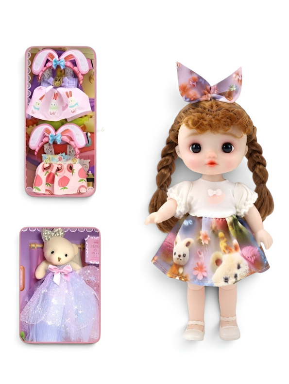 Sweet Princess Lucy Fashion Dress-Up Doll Play Set with Clothes LMI16611
