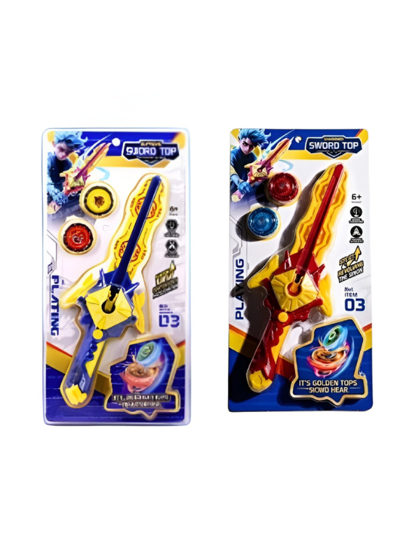 Sword Launcher Spinning Top Toy Red NX16549.