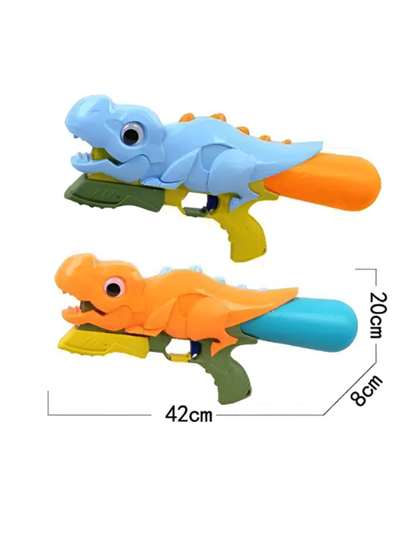 T-Rex Dinosaur Water Gun Pichkari Toy – Fun Summer Water Blaster for Kids Outdoor Play Blue LMI14410.