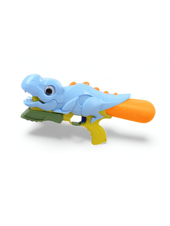 T-Rex Dinosaur Water Gun Pichkari Toy – Fun Summer Water Blaster for Kids Outdoor Play Blue LMI14410.