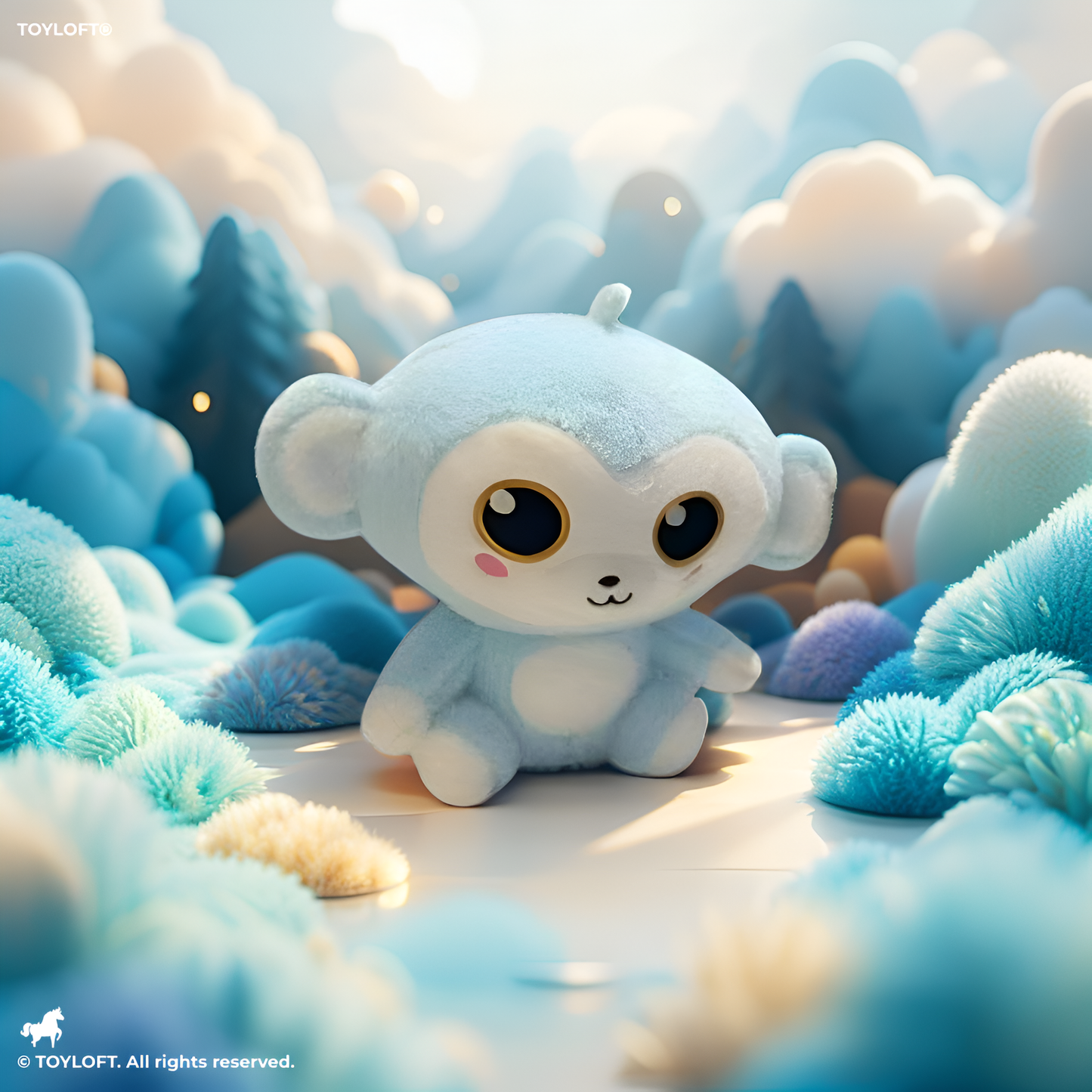 Blue - Chimpy – Cute and Cuddly Monkey Soft Toy for Babies, Toddlers, and Kids – Perfect Plush Companion for Snuggles & Playtime - MS14120