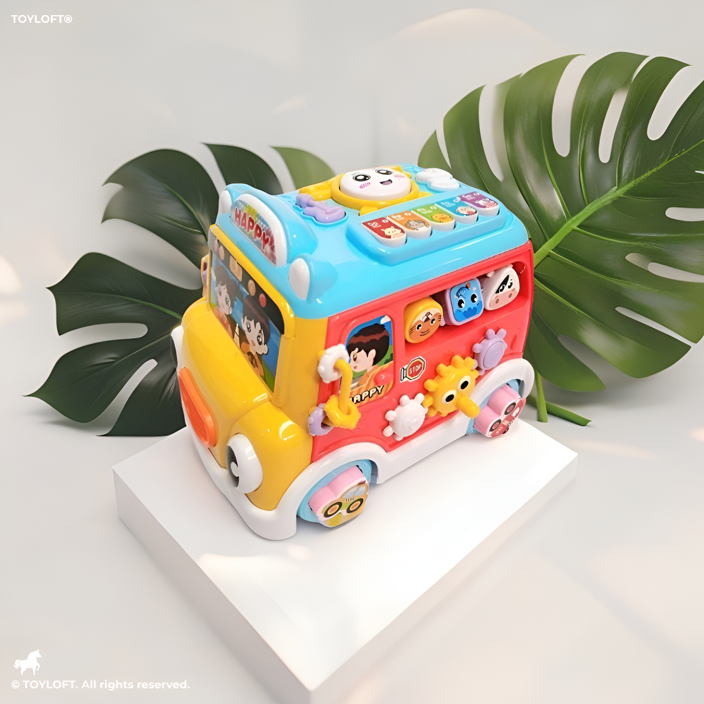 Musical Vroom - Interactive Baby Music Car Toy | Sound & Light | Educational Ride-On | Big Size Toy for Boys & Girls - LM14062