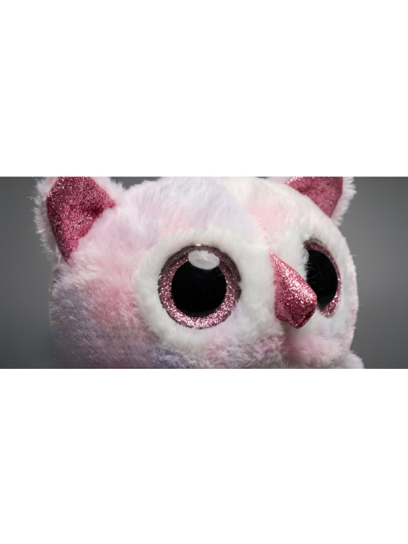 Owl Plush – 8” Pink & Lavender Bird Toy with Sparkle Eyes – Adorable Soft Stuffed Perfect Birthday Gift for Kids and Toddlers ST16399
