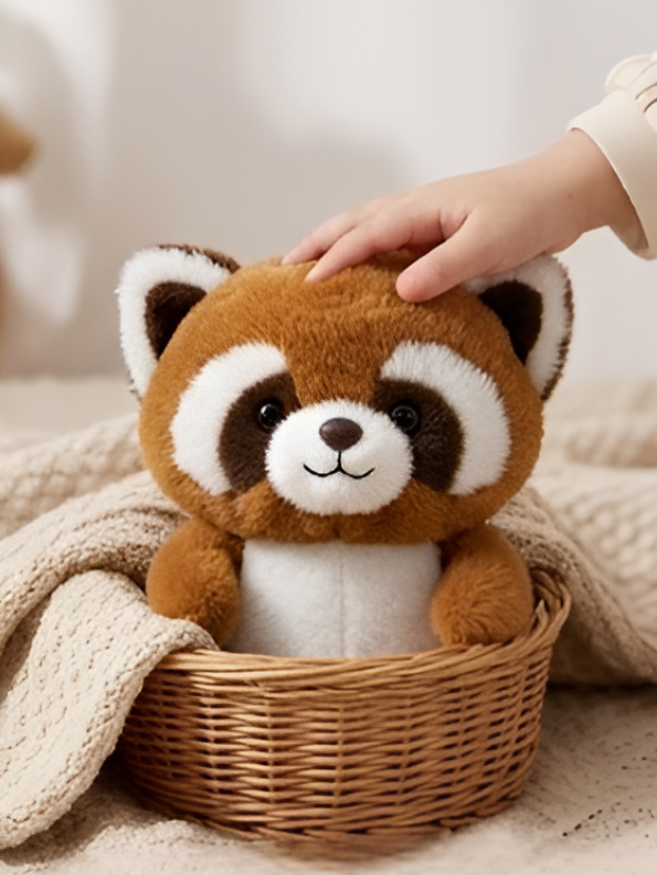 Brown Raccoon Stuffed Animal Plush – 8” Ultra-Soft Kawaii Plushie, Cute Animal Toy for Kids and Toddlers ST16509