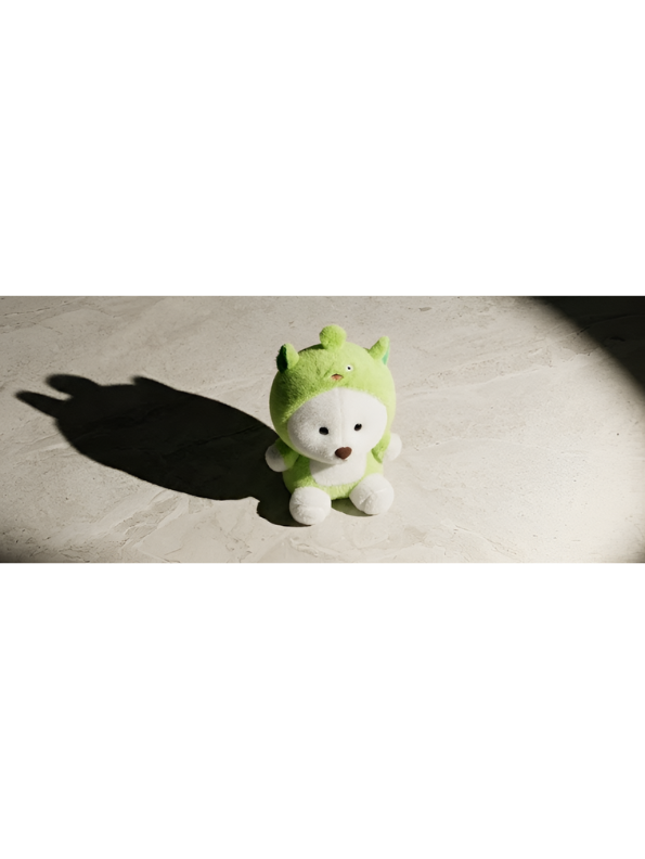 Bear in Green Dinosaur Onesie – 8-Inch Plush Soft Stuffed Animal Toy for Kids, Kawaii Nursery Decor, and Birthday Gift ST13209