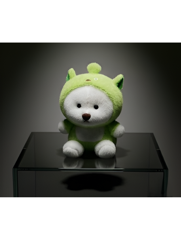Bear in Green Dinosaur Onesie – 8-Inch Plush Soft Stuffed Animal Toy for Kids, Kawaii Nursery Decor, and Birthday Gift ST13209