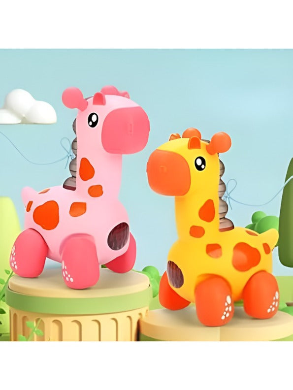 Battery Operated Walking Giraffe Toy for Toddlers with Music and LED Lights – Educational Musical Pet Toy for Kids Ages 3+ LMI14910