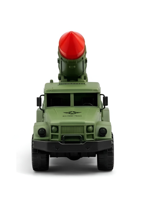 Tactical Missile Launcher Defense Truck Toy – Green  Military Rocket Carrier Vehicle LMI15651