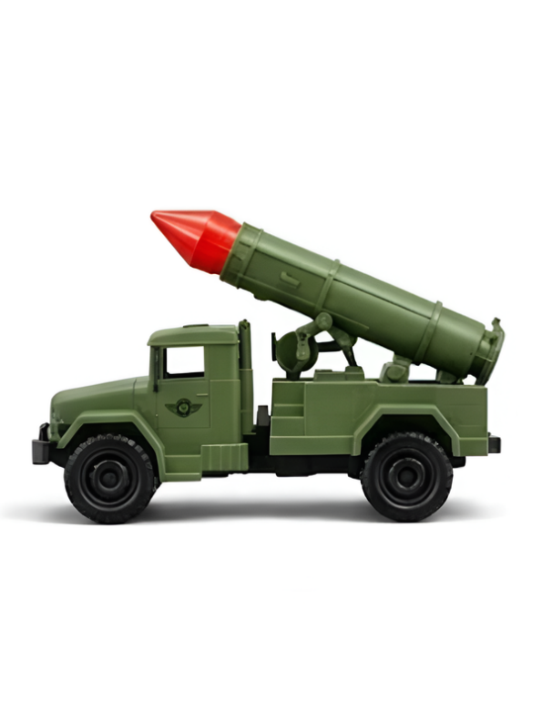 Tactical Missile Launcher Defense Truck Toy – Green  Military Rocket Carrier Vehicle LMI15651