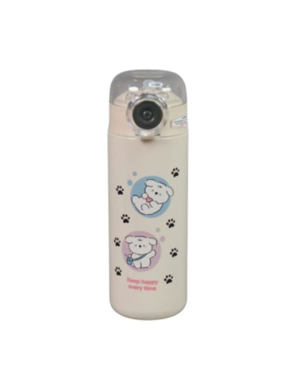 TailSip Stainless Steel Bottle – 500ml Cute Puppy Design Sipper | Perfect for School & Office NOV11558.