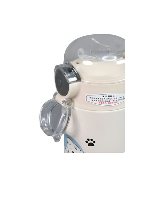TailSip Stainless Steel Bottle – 500ml Cute Puppy Design Sipper | Perfect for School & Office NOV11558.