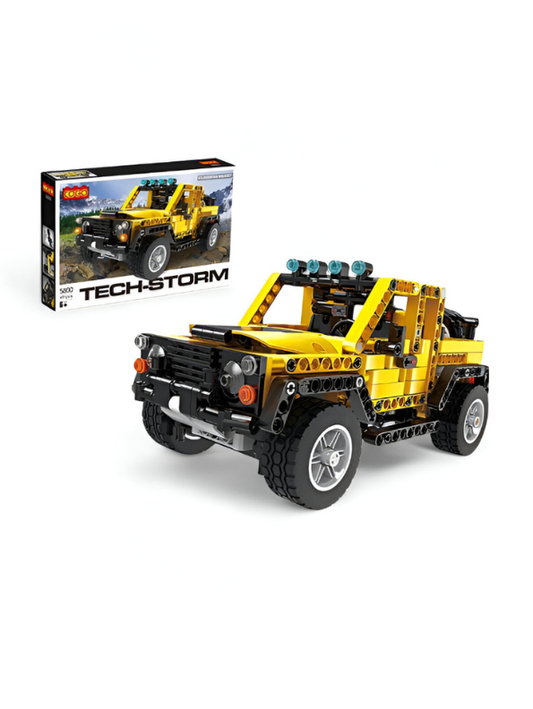 Tech-Storm Off-Road Jeep Building Blocks Set – STEM Toy for Kids Compatible with Lego Technic TV5052.