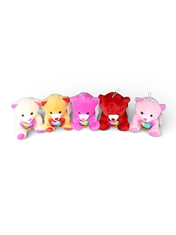 Teddy Bear Plush Toy with Heart – 21 cm Soft Cuddly Stuffed Animal ST16168.