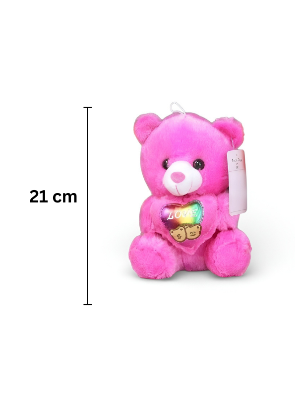 Teddy Bear Plush Toy with Heart – 21 cm Soft Cuddly Stuffed Animal ST16168.