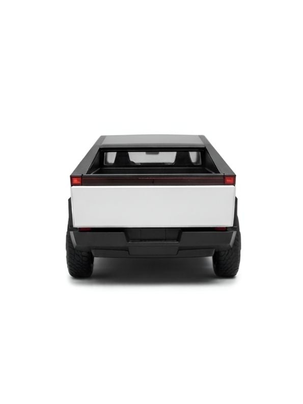 Tesla Cybertruck 1:32 Scale Die-Cast Model Car with Acrylic Display Case – Silver Collectible MD31