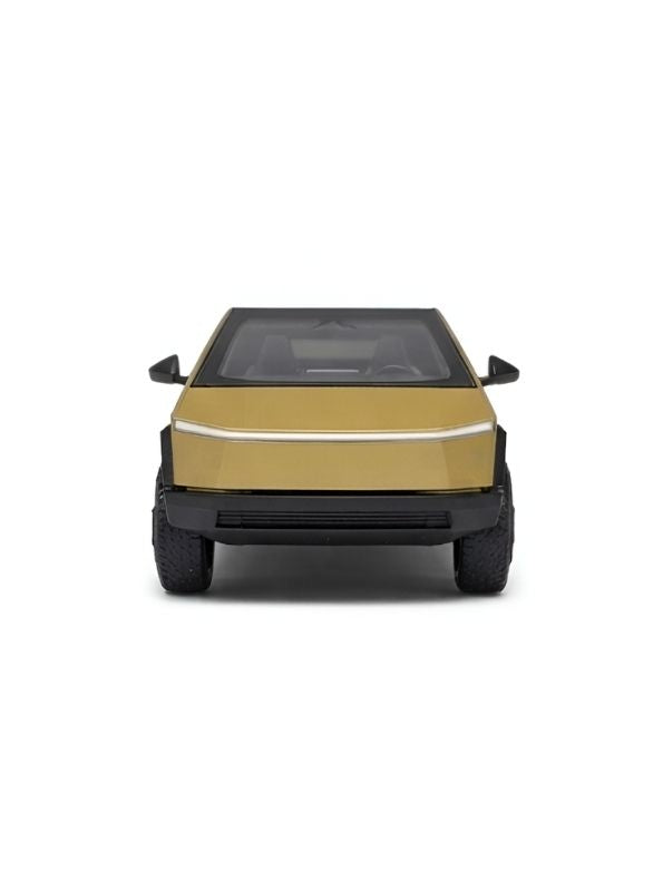 Tesla Cybertruck 1:32 Scale Die-Cast Model Car with Acrylic Display Case – Gold Collectible MD31