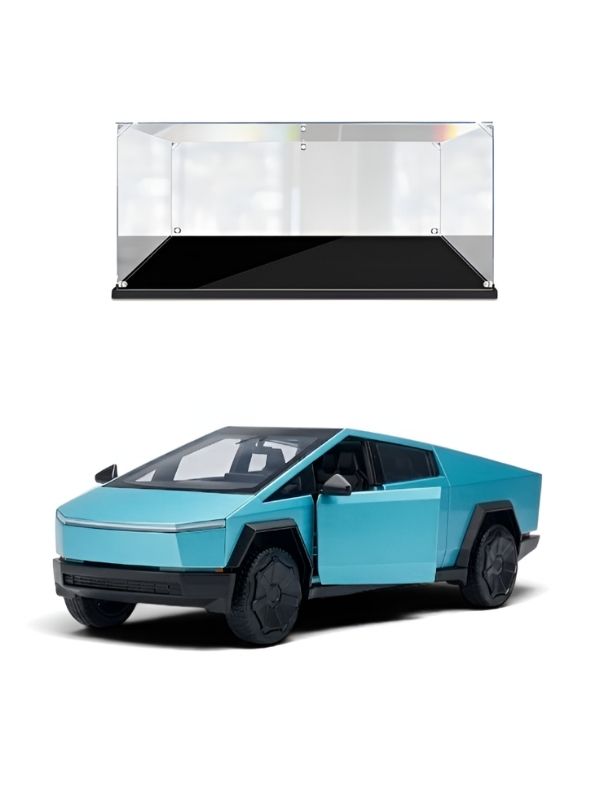 Tesla Cybertruck 1:32 Scale Die-Cast Model Car with Acrylic Display Case – Collectible MD31