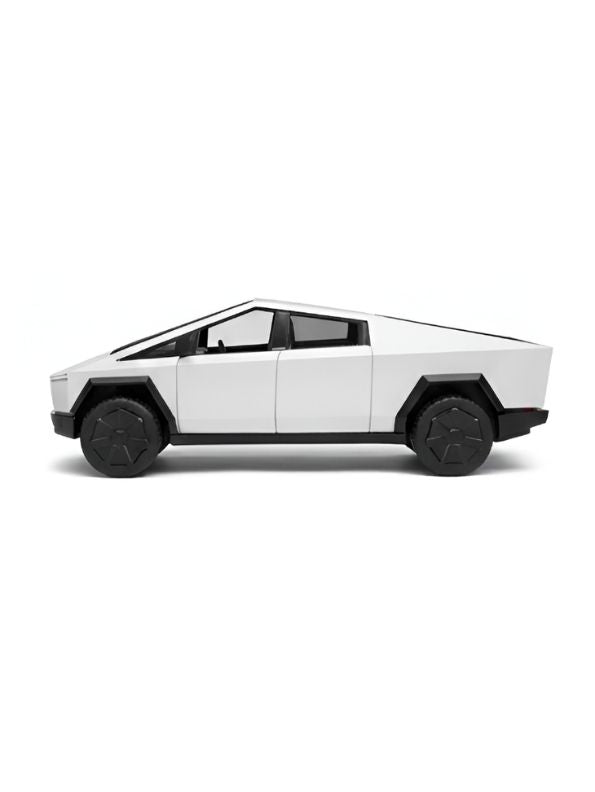 Tesla Cybertruck 1:32 Scale Die-Cast Model Car with Acrylic Display Case – Silver Collectible MD31