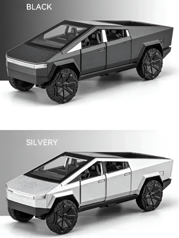 Tesla Cybertruck Diecast Model Car Scale 1:35 Silver LMI15622.