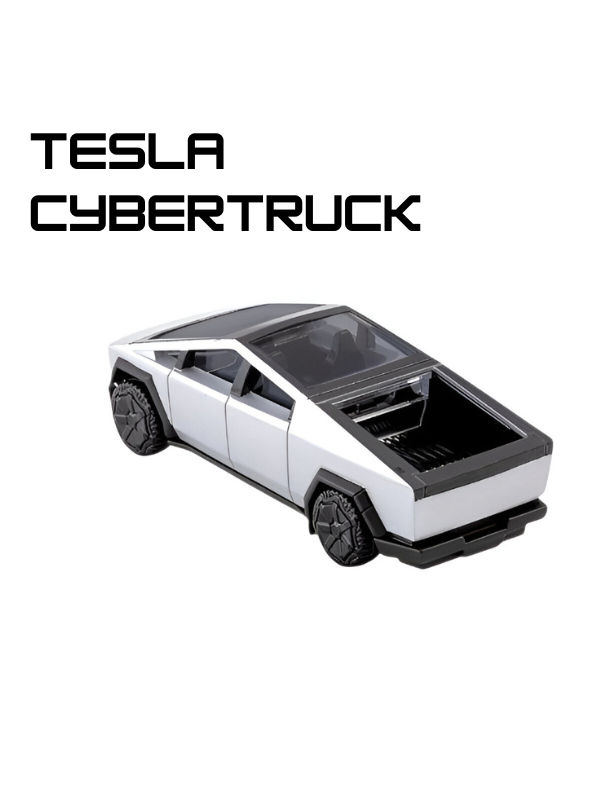 Tesla Cybertruck Diecast Model Car Scale 1:35 Silver LMI15622.