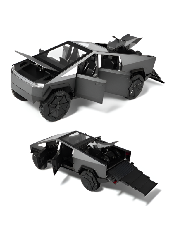 Tesla Cybertruck Remote Control 1:24 Scale Diecast Metal Car Black LMI16542.