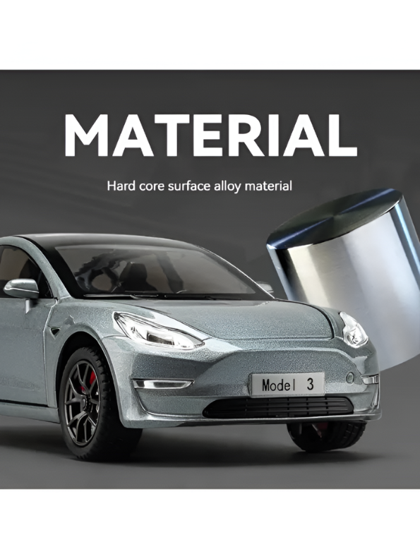 Tesla Model 3 1:24 Scale Diecast Car – Detailed Collectible Replica LMI15790.