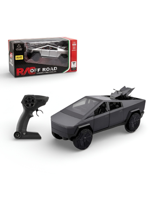 Tesla Cybertruck Remote Control 1:24 Scale Diecast Metal Car Black LMI16542.