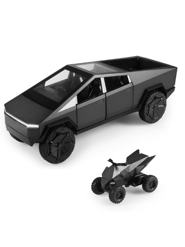 Tesla Cybertruck Remote Control 1:24 Scale Diecast Metal Car Black LMI16542.