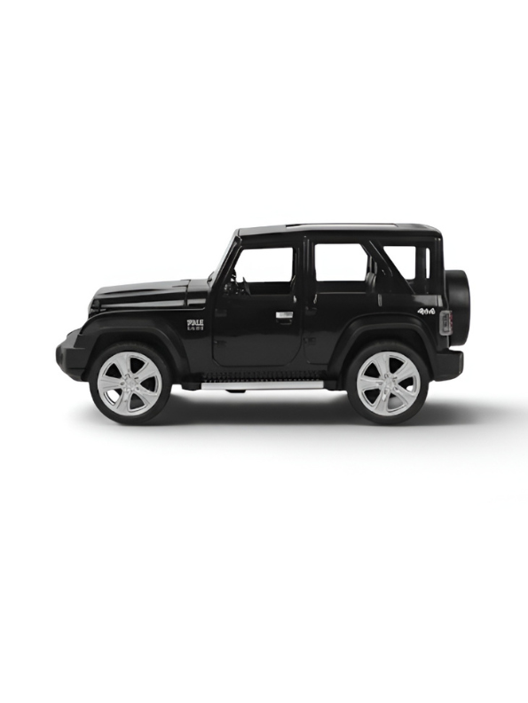 Thar 4x4 Diecast Model Car 1:24 Scale Off-Road SUV Collectible Toy Black TV6529.