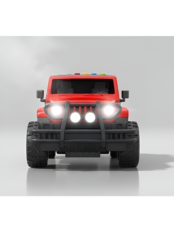 Thar Friction Powered Toy Car for Kids with LED Lights, Music & Sound Effects | 4x4 Off-Road Rubicon Style SUV Diecast Model Toy Vehicle for Boys and Toddlers TV5287