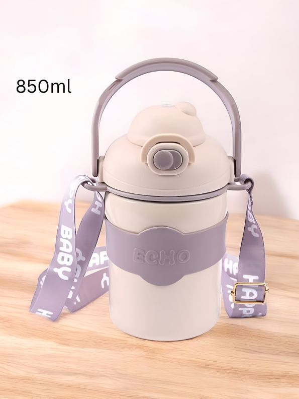 ThirstMate – 850ml Stainless Steel Water Bottle with Neck Handle NOV3969.