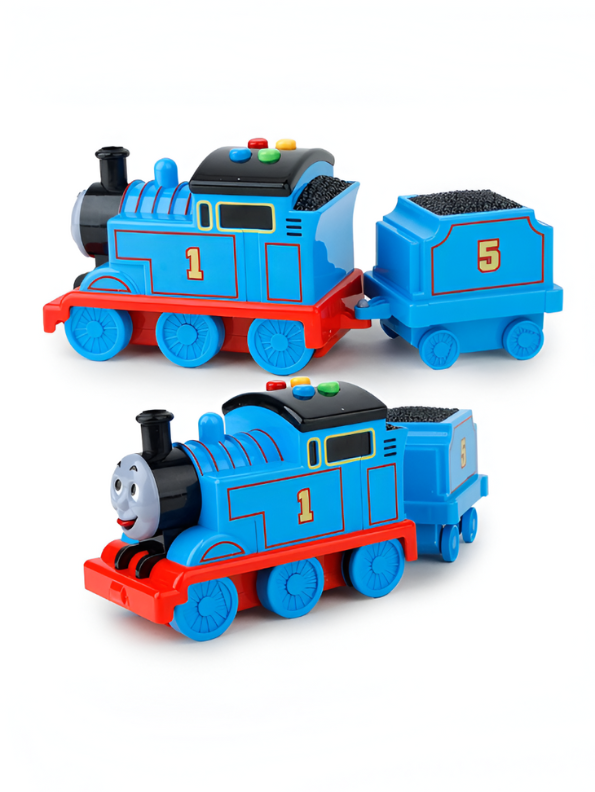 Thomas Steam Engine Toy – Pull Back Train with Sound and Music for Kids NX14920.