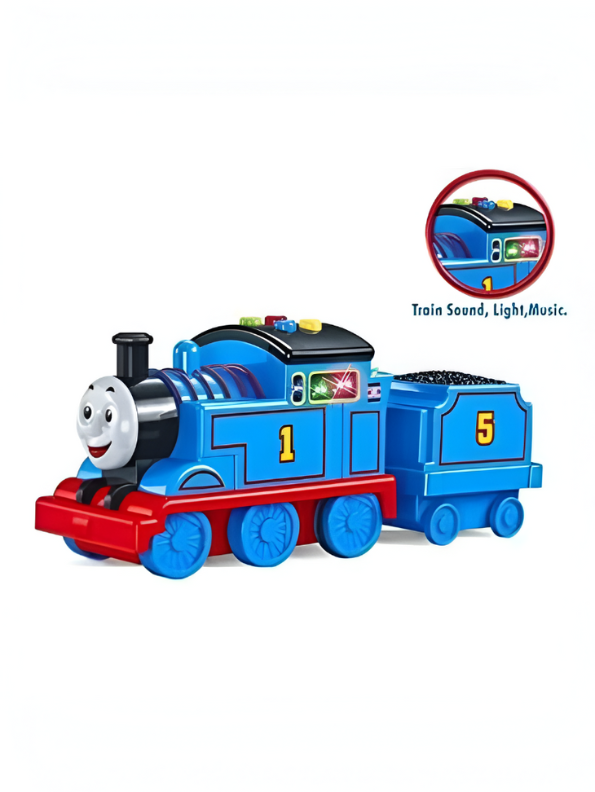 Thomas Steam Engine Toy – Pull Back Train with Sound and Music for Kids NX14920.