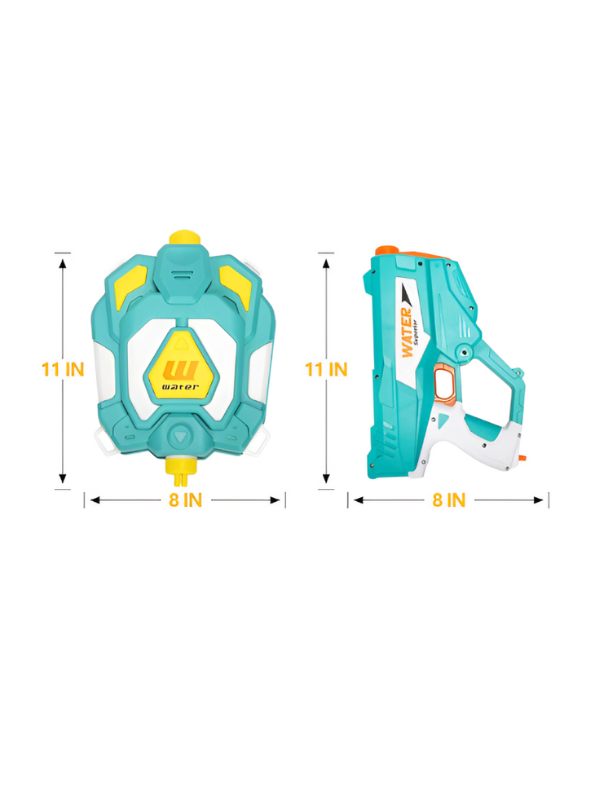 ThunderBlast 1350 Automatic Electric Water Gun – 40+ FT Long Range with Auto Pump & 1350cc Backpack Capacity for Adults LMI14349.