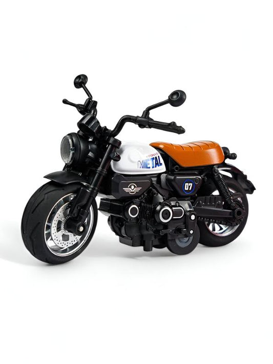 ThunderBolt - Mini Motorcycle Alloy Diecast Model with Lights - Perfect Gift for Boys and Collectors LMI14931.