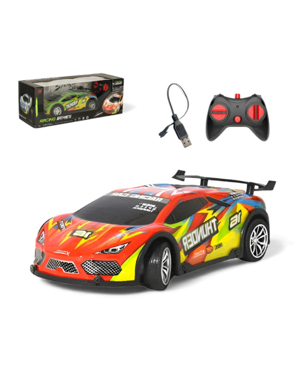 Thunder RC Race Car - High-Speed Remote Control Track Car for Kids & Adults with LED Lights LMI15070.