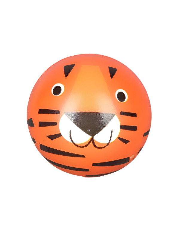 Tiger Soft Foam Ball – Sting-Free PU Toy Soccer Ball Orange LMI10561.