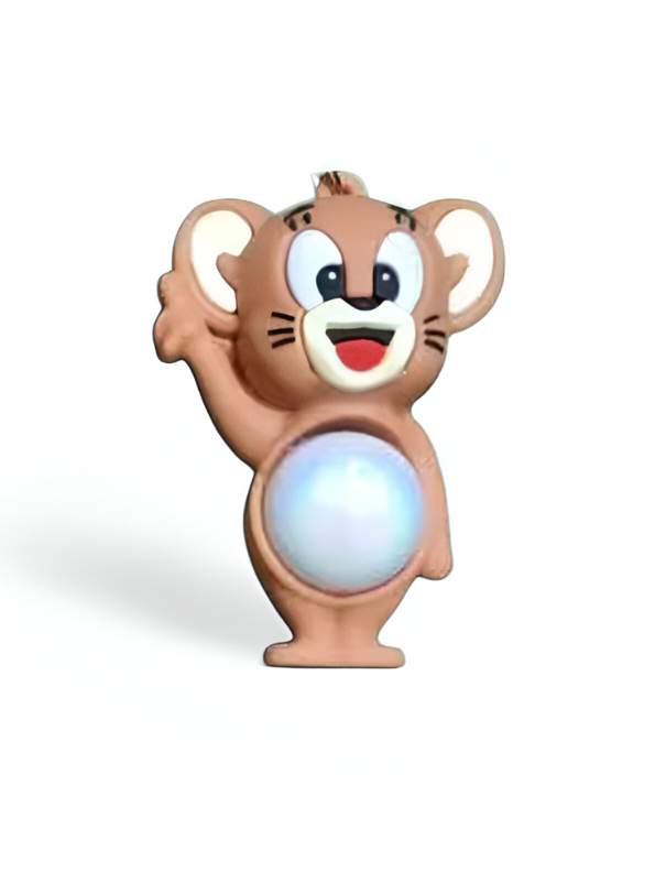 Jerry Keychain with LED Light for Kids – Cute Cartoon Key Ring Toy Gift NOVHBC-1881216.
