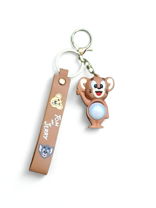 Jerry Keychain with LED Light for Kids – Cute Cartoon Key Ring Toy Gift NOVHBC-1881216.